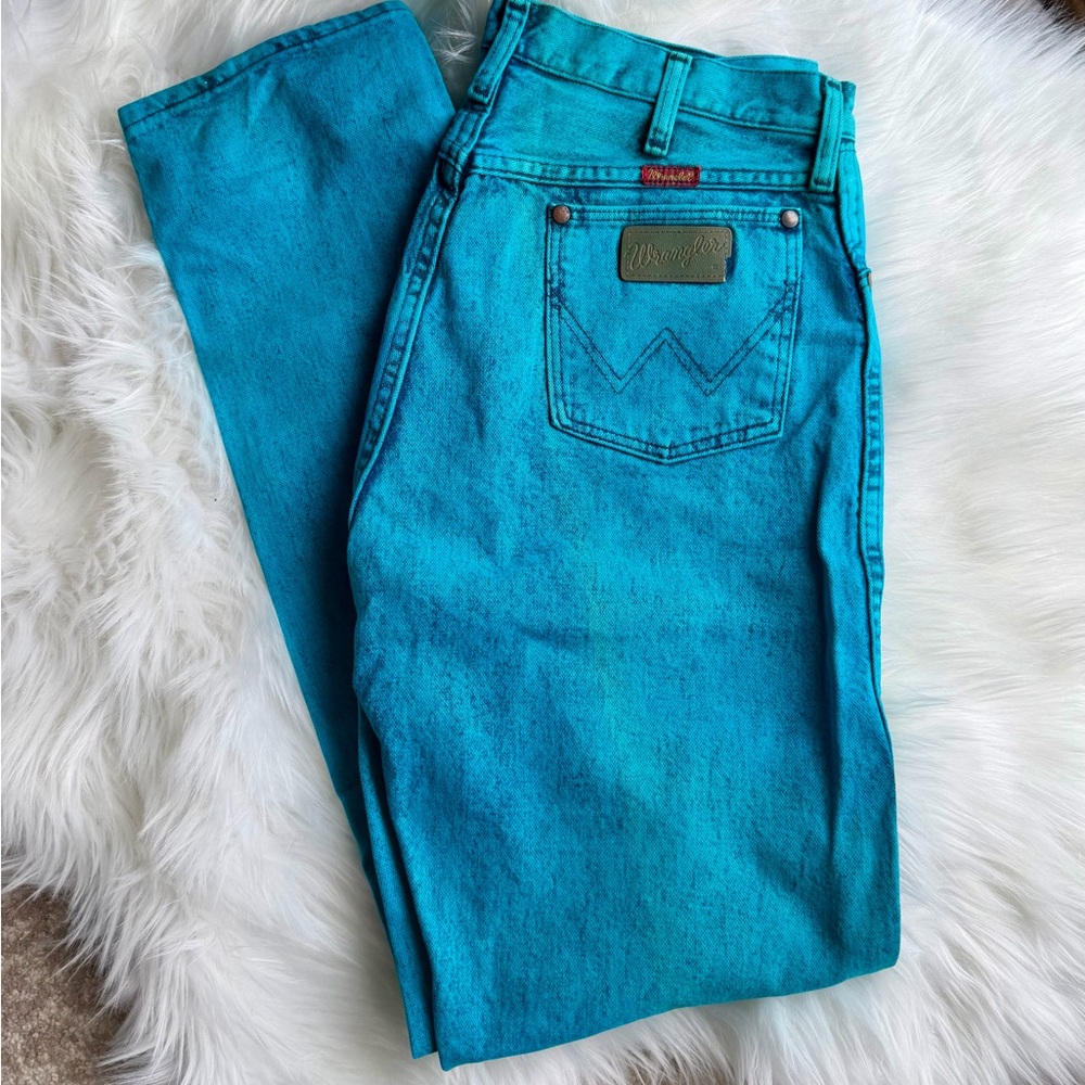 Wrangler Turquoise Straight Leg Jeans